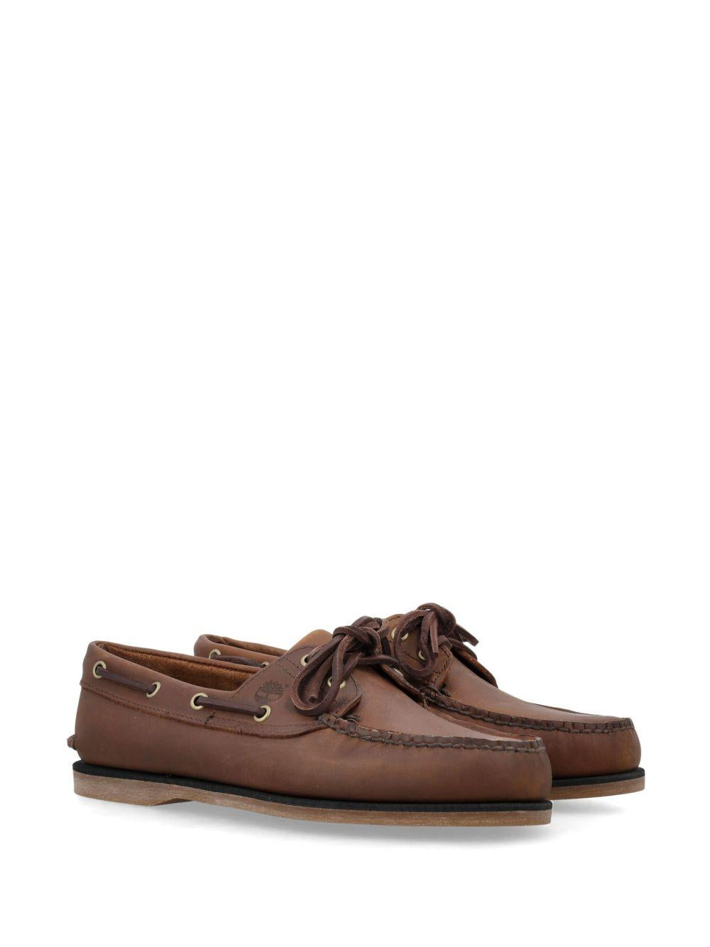 Brown leather classic boat shoes TB0A2FZX EM41 TIMBERLAND