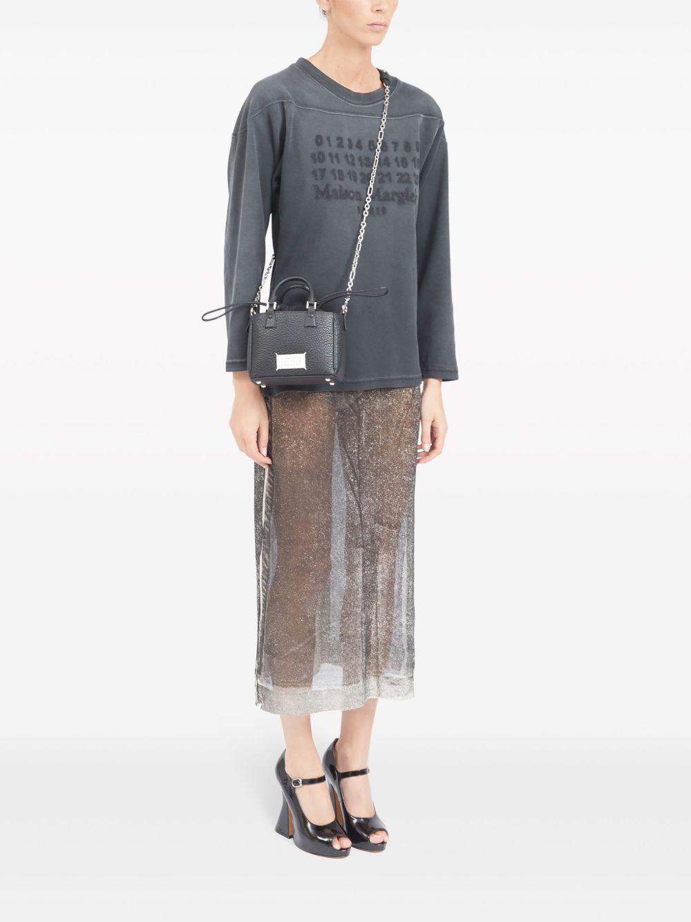 5AC Horizontal leather tote bag<BR/><BR/> SB1WG0046 P4348T8013 MAISON MARGIELA