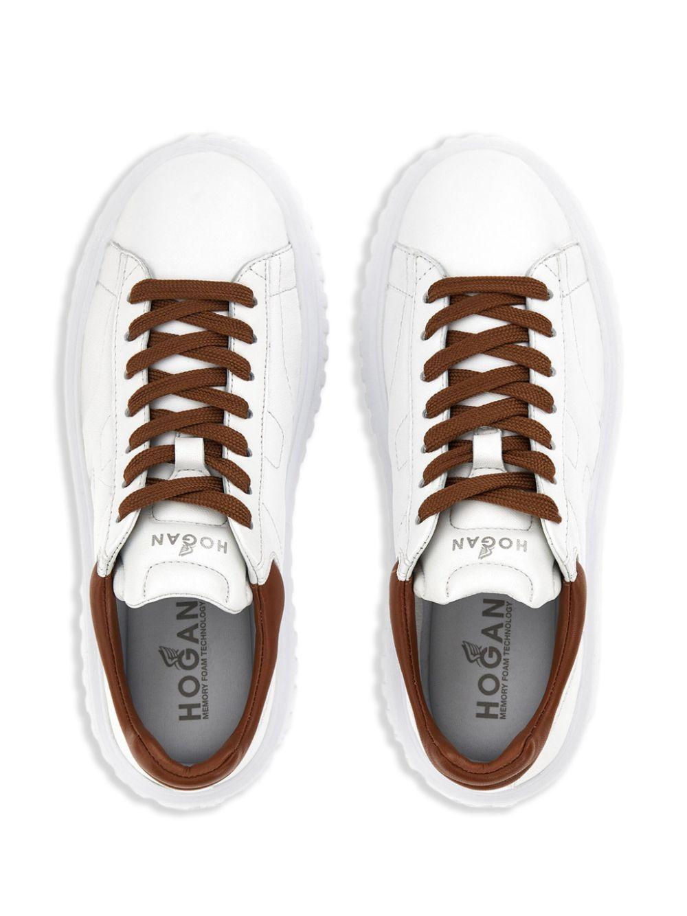 Logo-embroidered low-top sneakers<BR/><BR/><BR/> HXW6450FC60LE9 0446 HOGAN