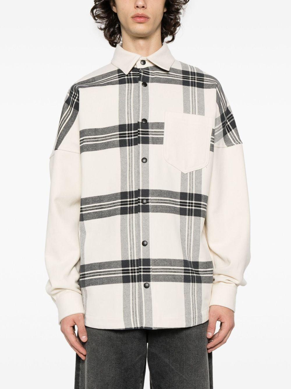 Clour-block panelled design jacket PMES002R24FAB001 0311 PALM ANGELS