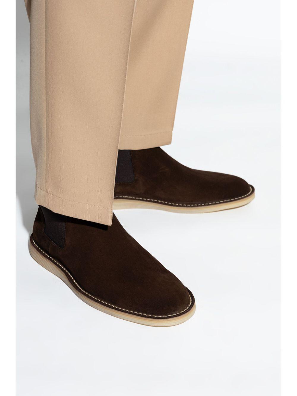 Suede Chelsea boots<BR/><BR/><BR/> A70151 AT44180081 DOLCE & GABBANA