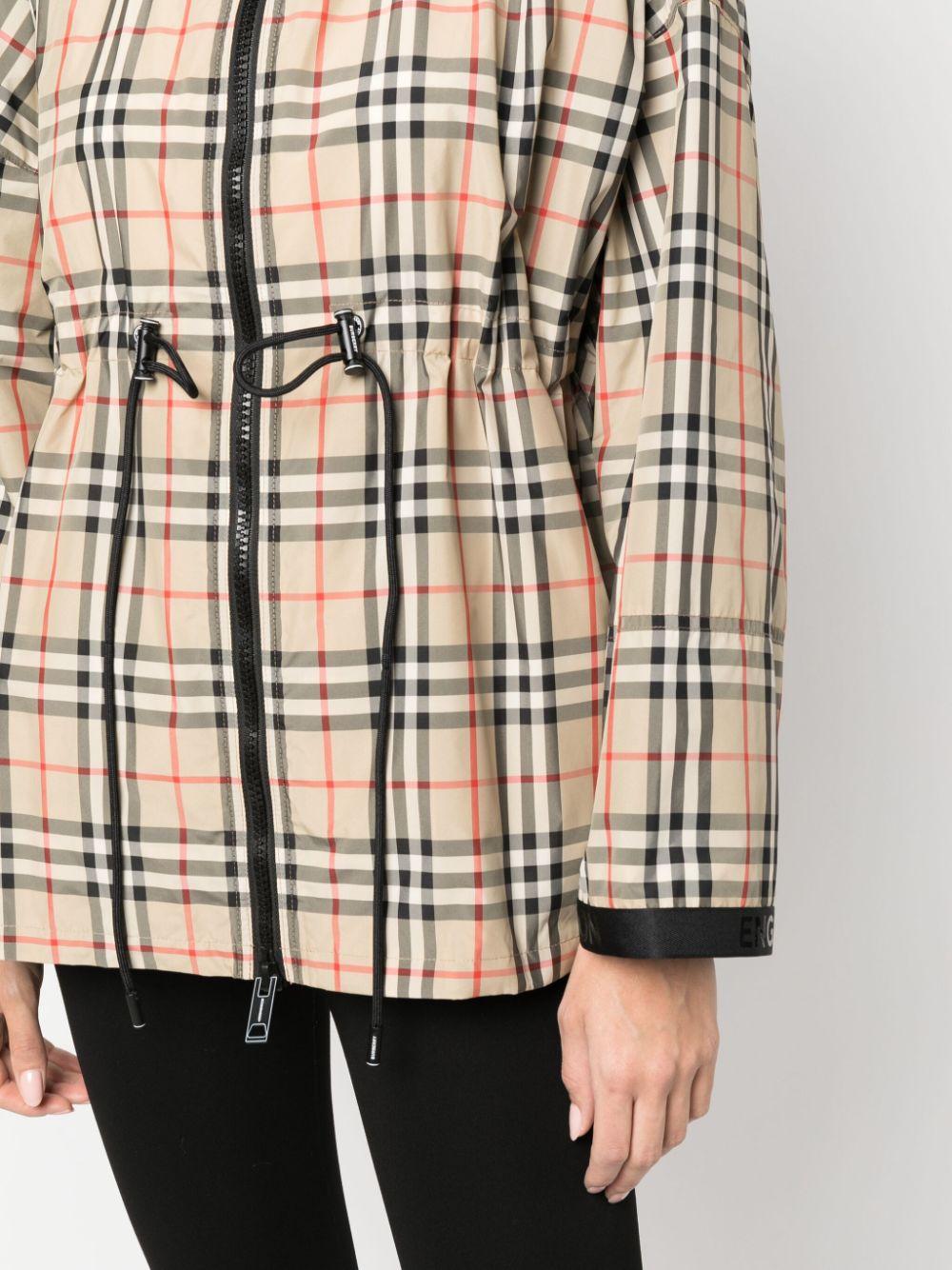 Plaid-check hooded jacket 8062947 A7028 BURBERRY
