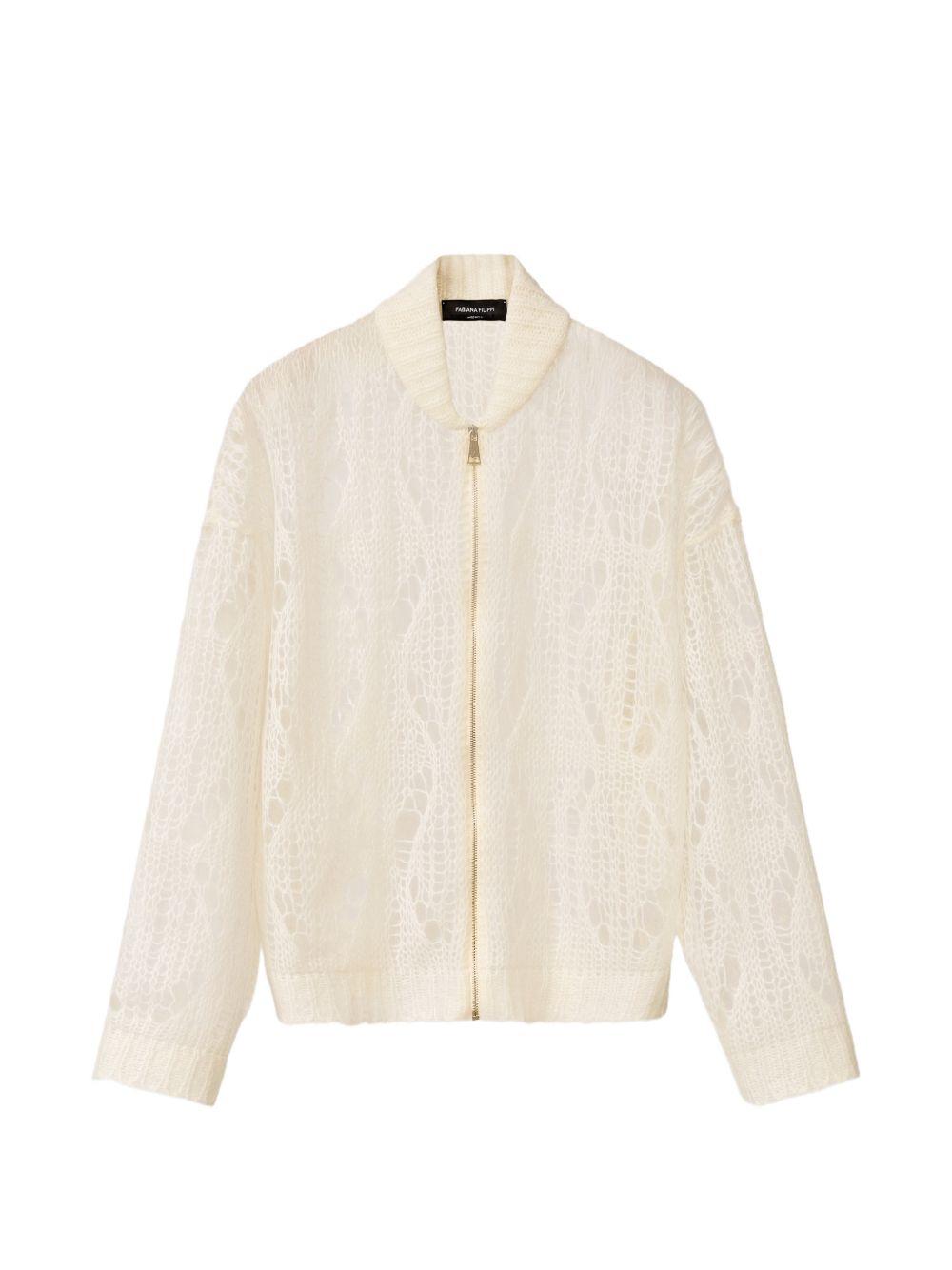 Mohair bomber jacket with coating MAD266F123L776 25 FABIANA FILIPPI
