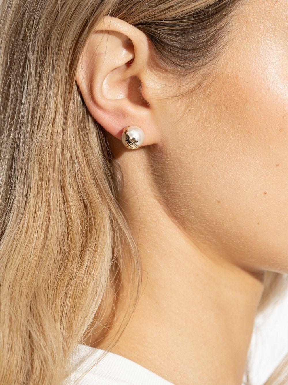 MOONDANCE PEARL STUD EARRINGS 180857 100 TORY BURCH