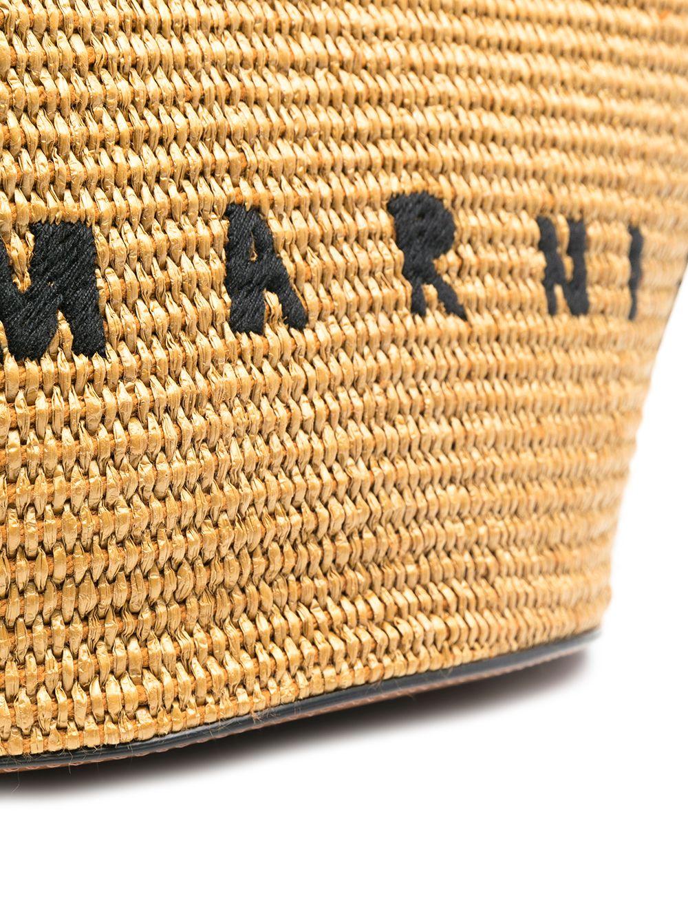 Tropicalia logo-embroidered tote bag<BR/><BR/><BR/> BMMP0068Q0 P386000M50 MARNI