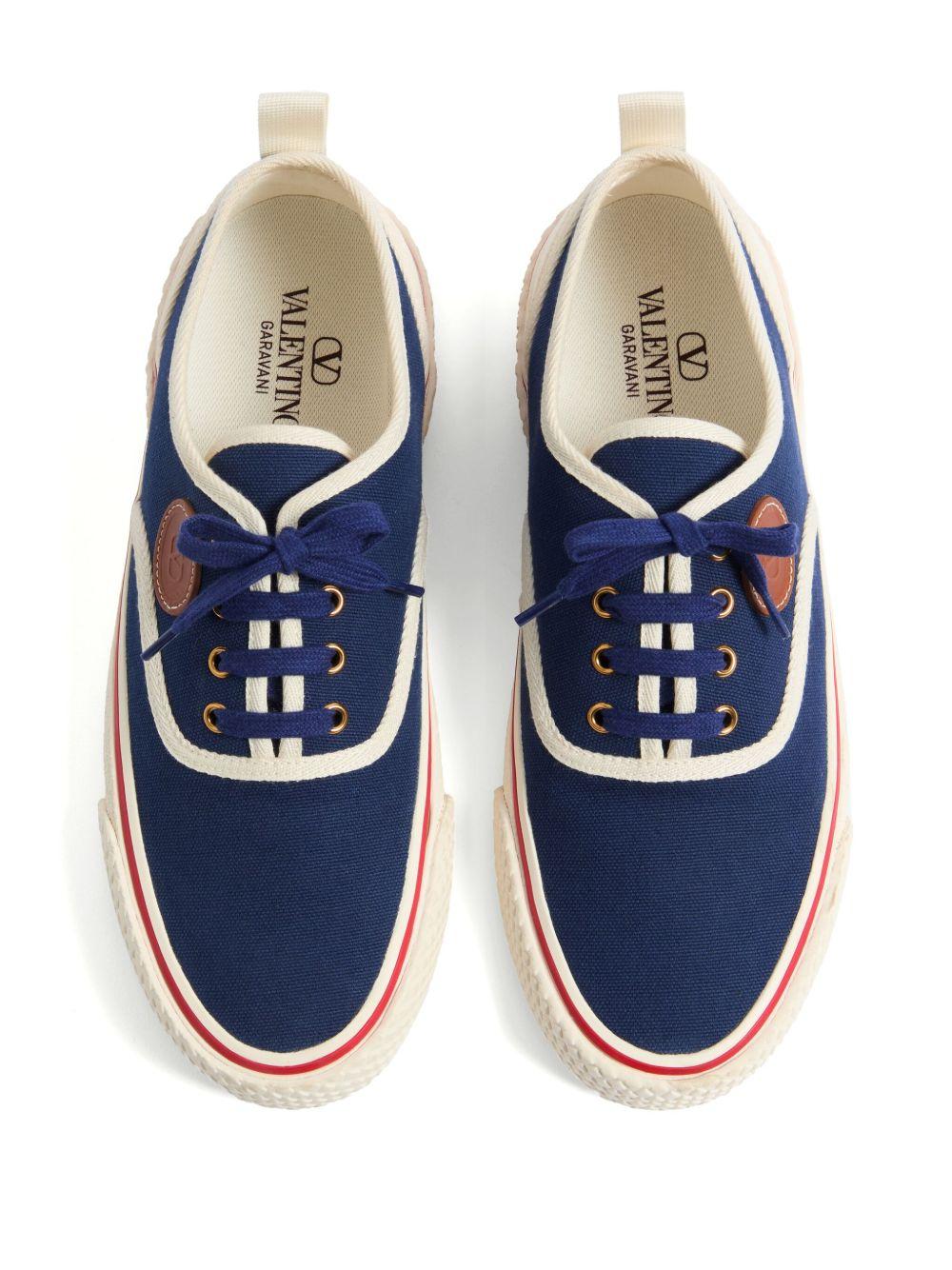 Indigo Nojoke Canvas Trainers<BR/><BR/><BR/> 6Y2S0J87YGT QZZ VALENTINO GARAVANI