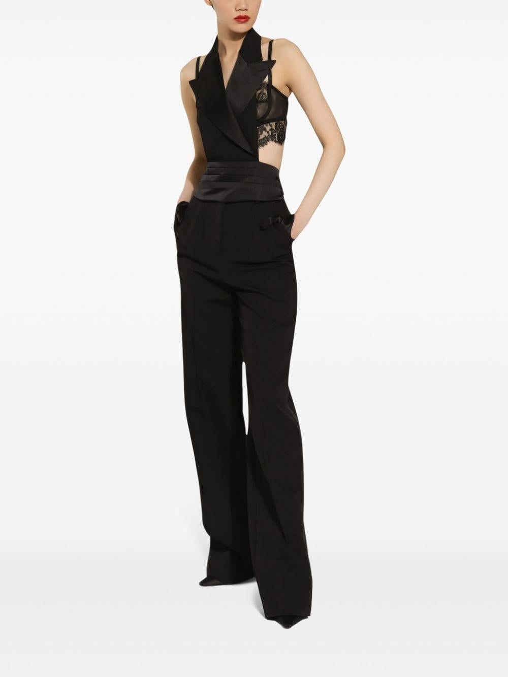 Tailored gabardine trousers<BR/><BR/><BR/> FTC8ZT FU21EN0000 DOLCE & GABBANA