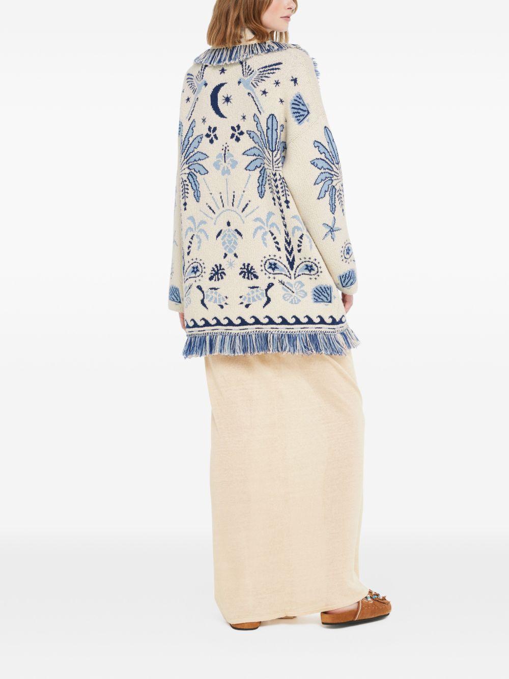 Echoes Of The Island Cardigan LWHB064R26KNI003 OF45 ALANUI