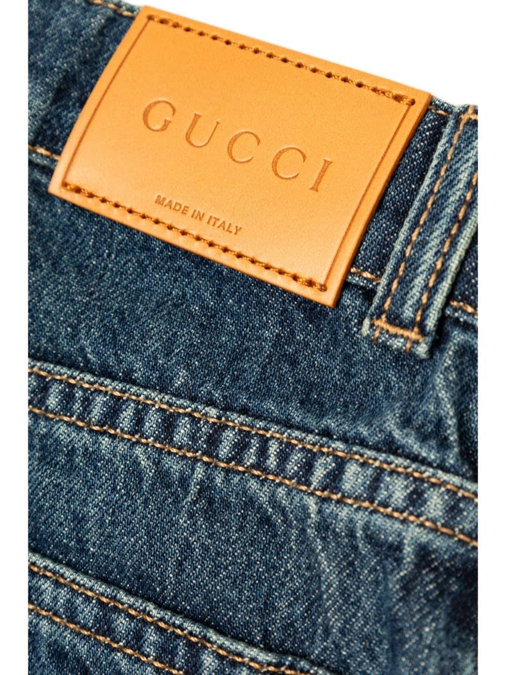 Straight-leg jeans<BR/><BR/><BR/> 787179 XDC014759 GUCCI KIDS