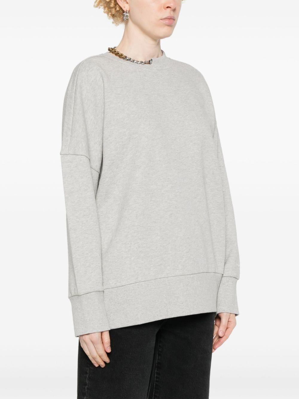 Chain-link-detailing mélange sweatshirt<BR/><BR/><BR/> 6J0327 3SPZ361264 STELLA McCARTNEY