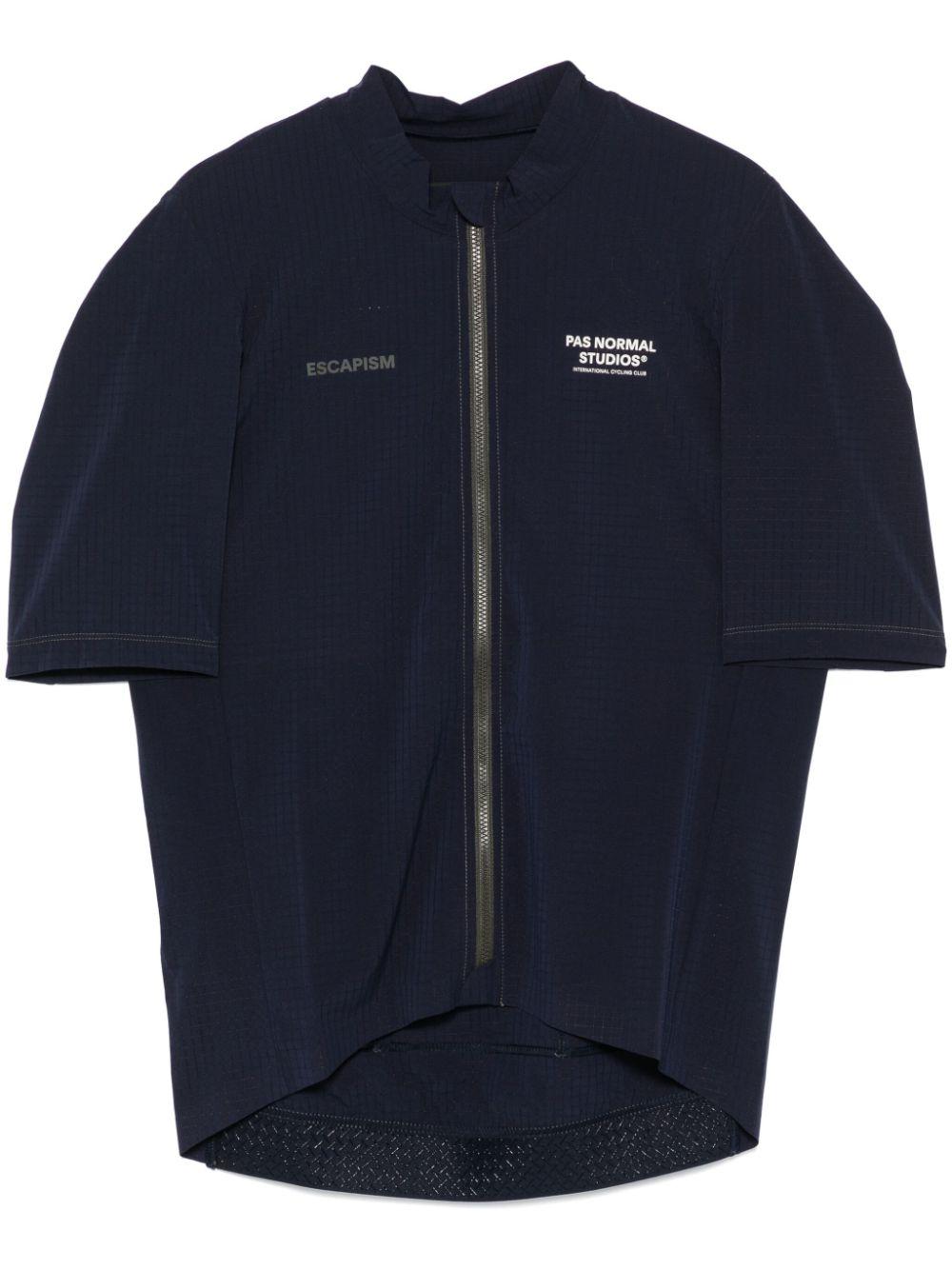 Escapism zip T-shirt<BR/><BR/><BR/> MJ33AABI NIGHT BLUE PAS NORMAL STUDIOS