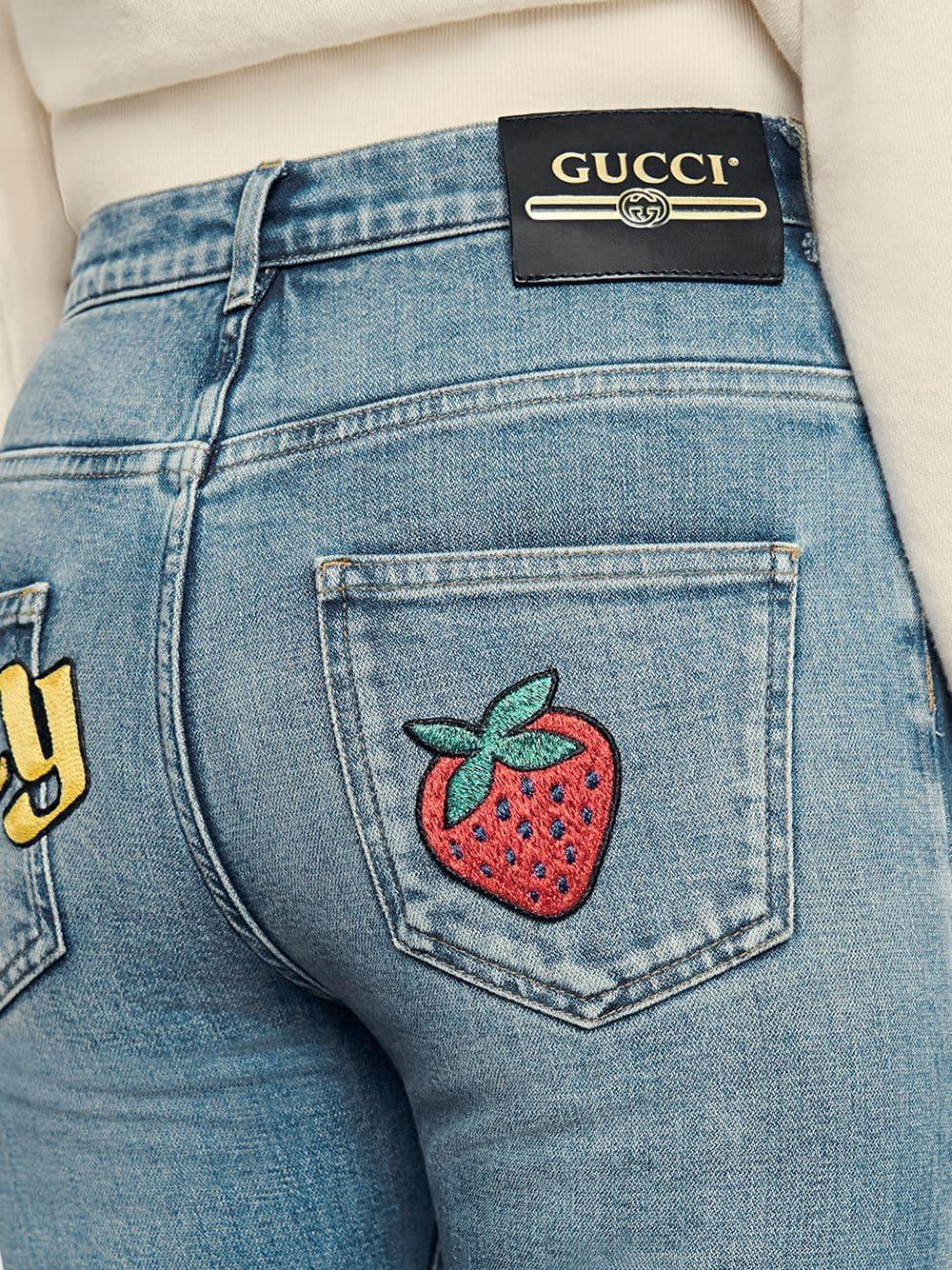 Jeans in denim taglio skinny 502797 XDAHY4206 GUCCI