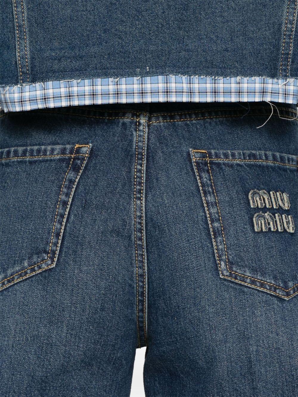 Denim shorts<BR/><BR/><BR/> GWP556 1568F0008 MIU MIU