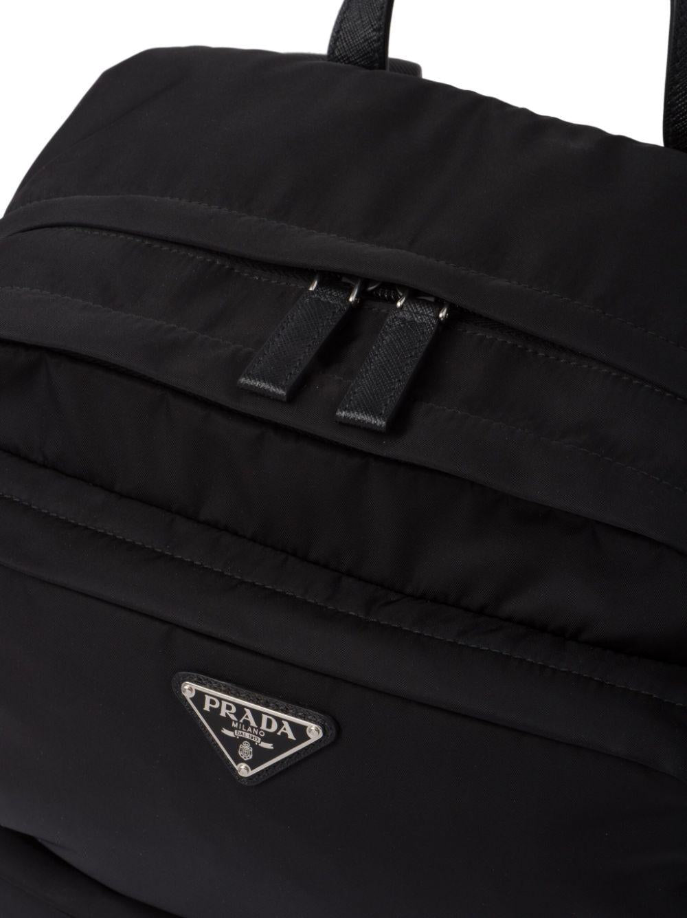 Re-Nylon Saffiano leather backpack<BR/><BR/><BR/> 2VZ101 2DMGF0002 PRADA