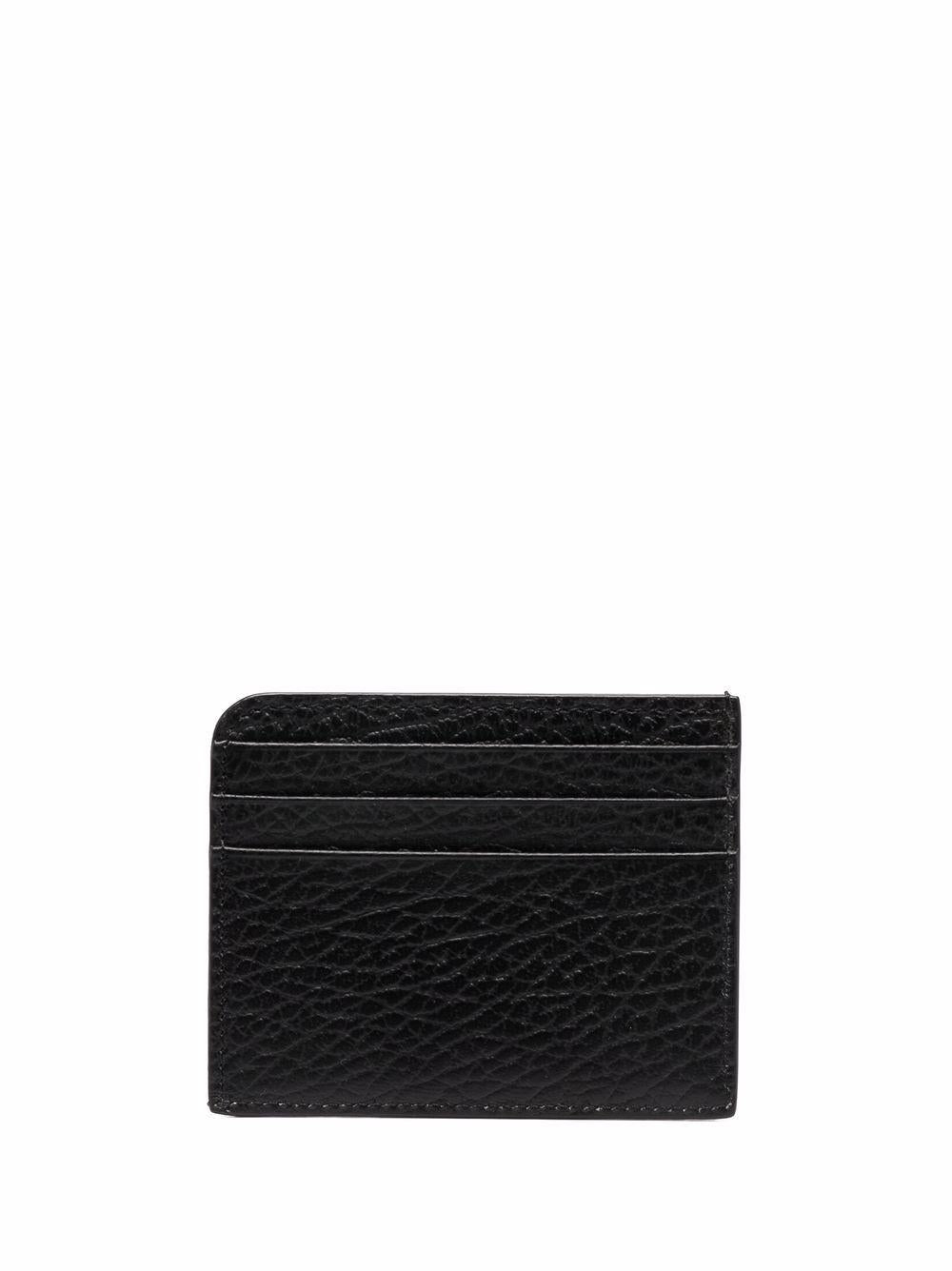 Four-stitch leather card holder<BR/><BR/><BR/> SA3VX0007 P4455T8013 MAISON MARGIELA