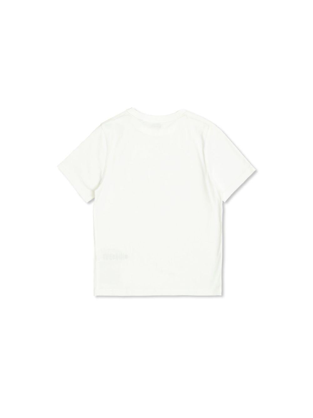 Check-tag cotton T-shirt<BR/><BR/><BR/> 8100457 A1464 BURBERRY KIDS
