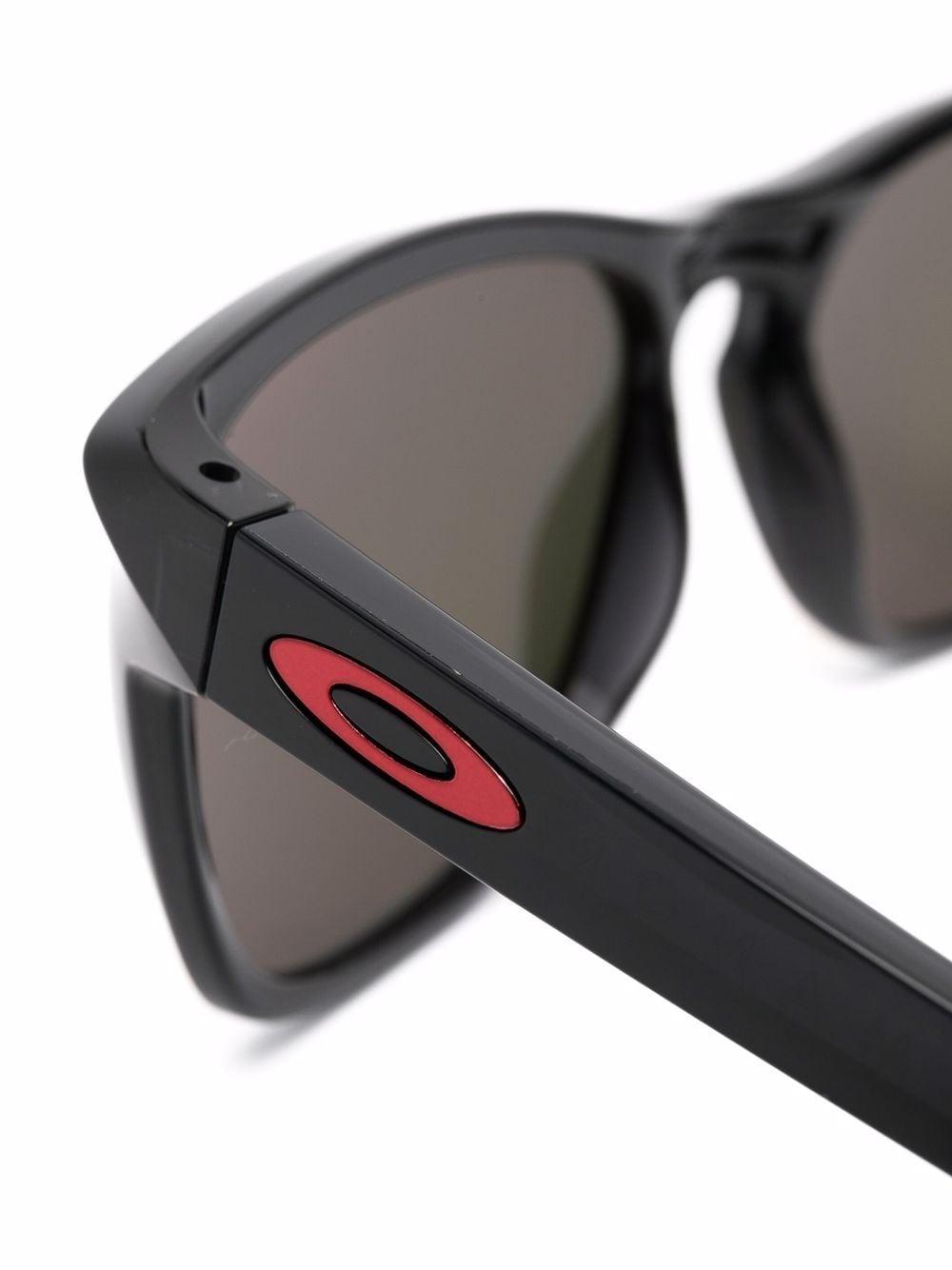 Black/orange acetate mirrored-lense sunglasses 0OO9479 947904 OAKLEY
