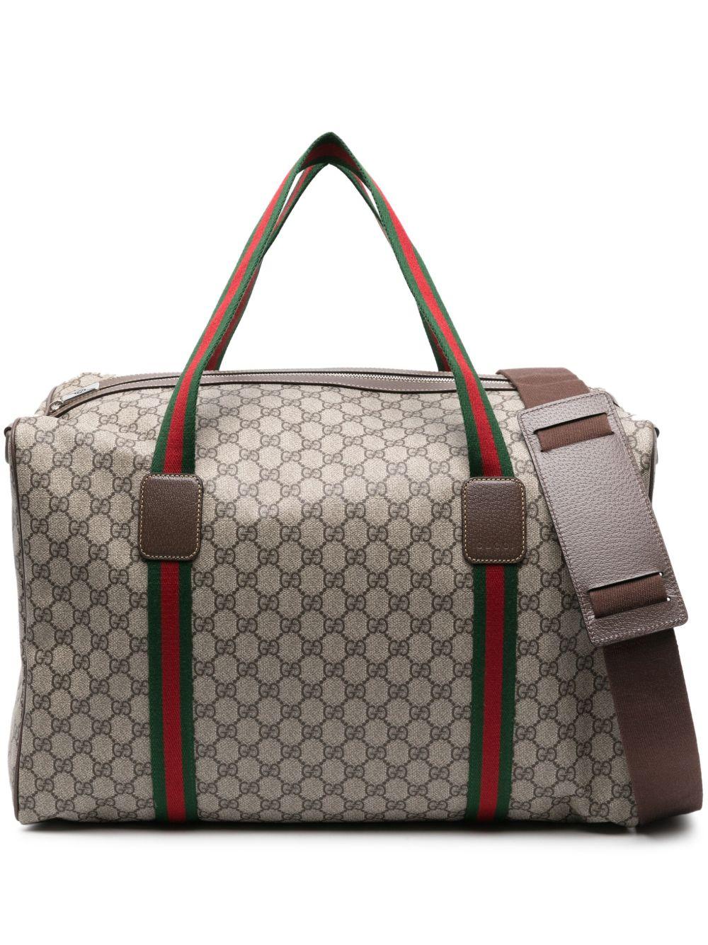 Medium duffle bag with Web 758664 FACK79768 GUCCI