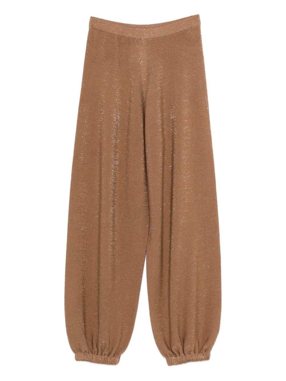 Jogger pants in wool, cotton, and lurex PAD266F328L766 1268 FABIANA FILIPPI