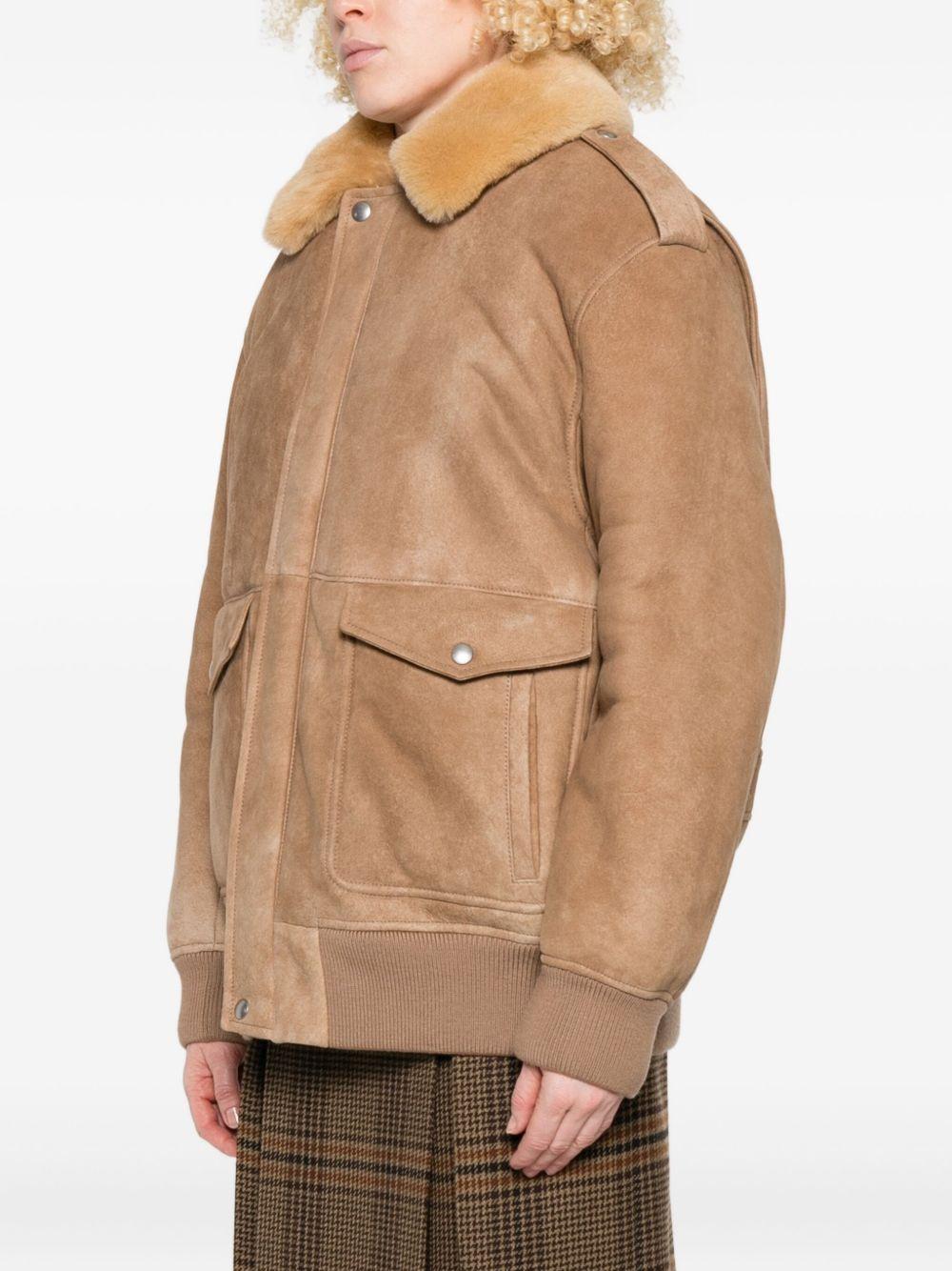 Shearling bomber jacket 58A237172L S-OOOF0065 PRADA