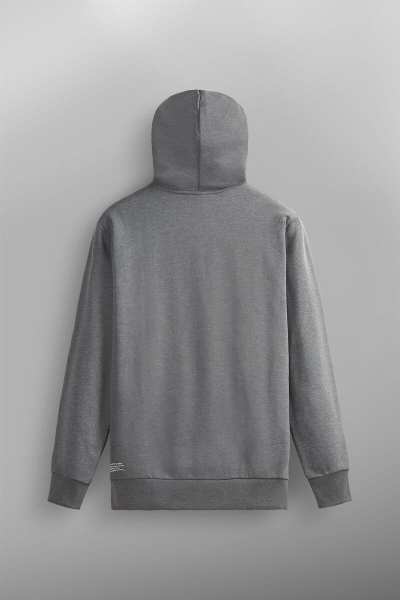 Chuchie plush hoodie MSW417 DARK GREY MELANGE PICTURE