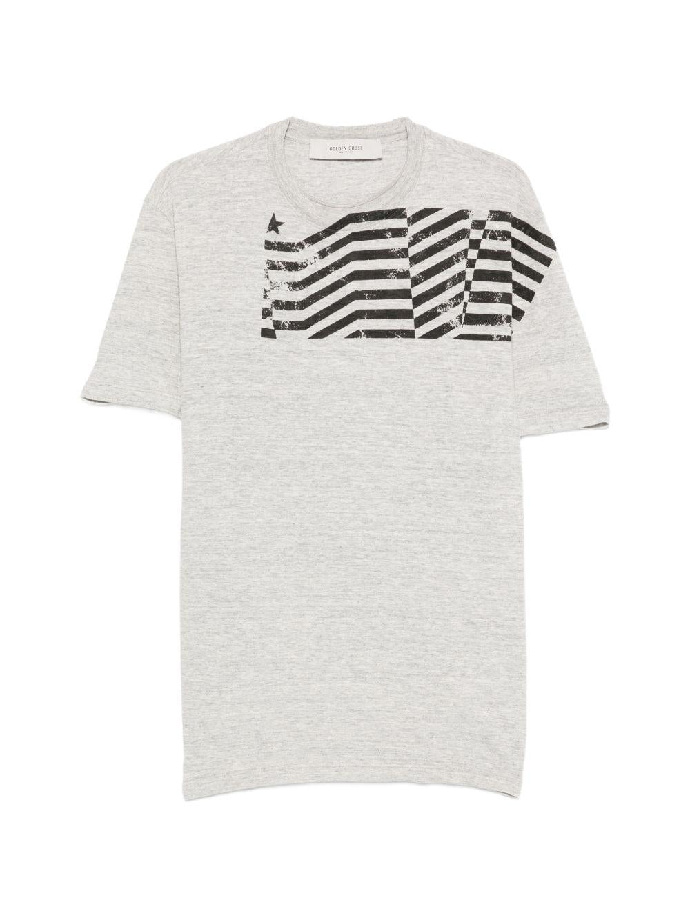 printed cotton T-shirt GUP01220 P00252360255 GOLDEN GOOSE