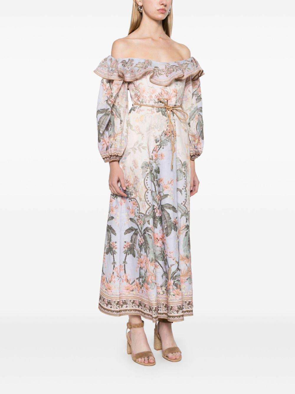 Wylie midi dress<BR/><BR/><BR/> 1718DRS251 BUF ZIMMERMANN