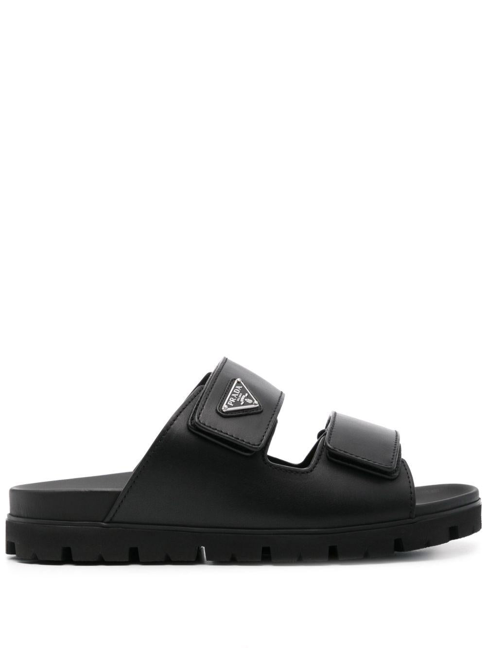 Leather strap sandals<BR/><BR/><BR/> 2X3129 3LEMF0002 PRADA