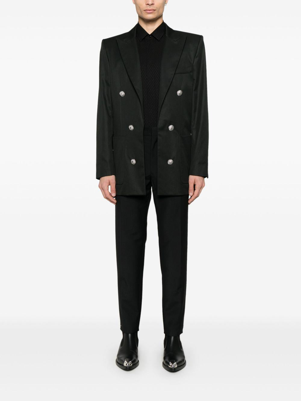 Cotton blazer<BR/><BR/><BR/> EH1SG165CF74 0PA BALMAIN