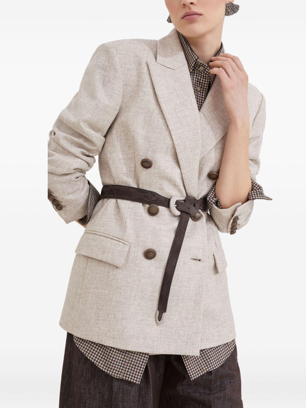 Double-breasted wool jacket MB1627054 C012 BRUNELLO CUCINELLI