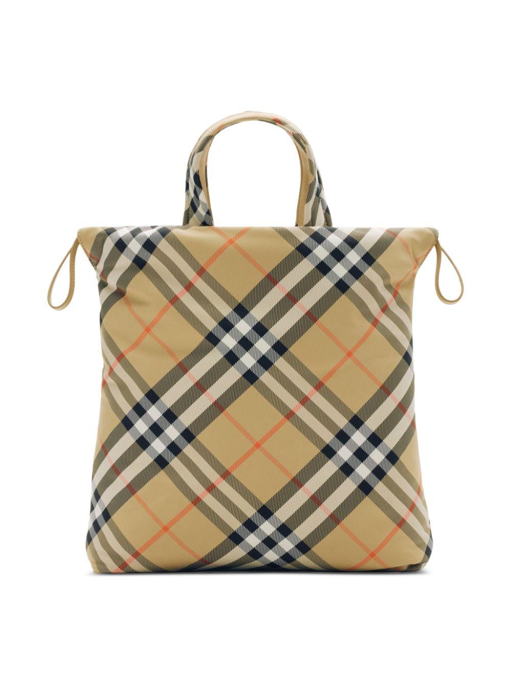 Check tote bag<BR/><BR/><BR/> 8100211 B9368 BURBERRY KIDS