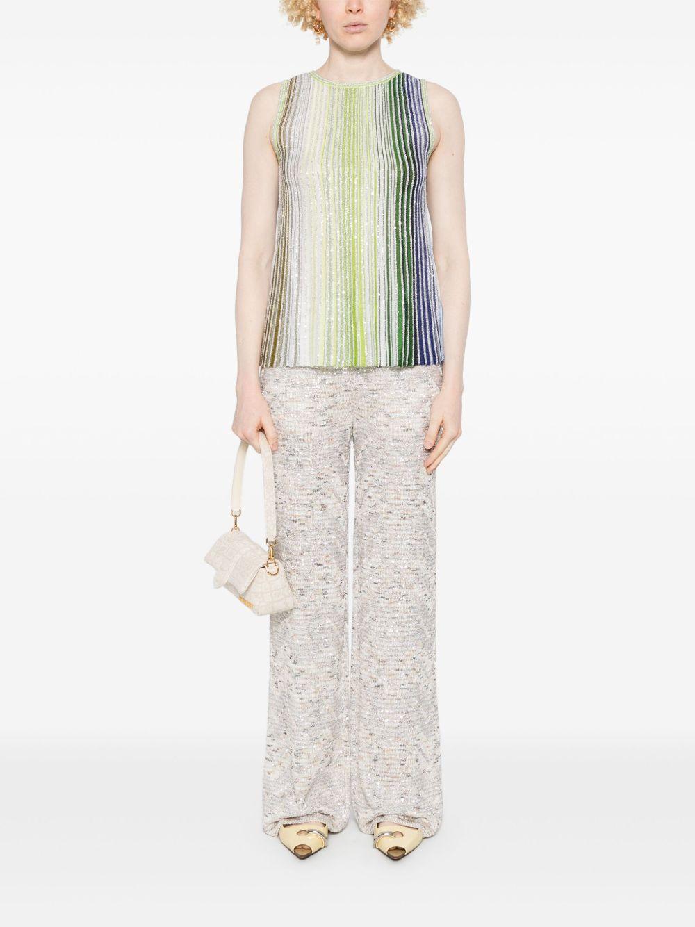 Striped sequins top<BR/><BR/> DS25SK0U BK042DSM9N9 MISSONI
