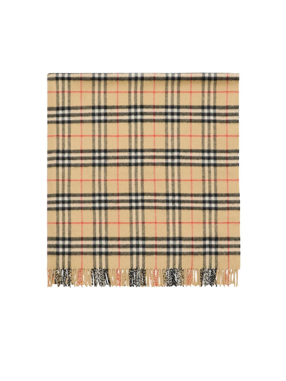 Check Wool Baby Blanket 8117406 B9368 BURBERRY KIDS