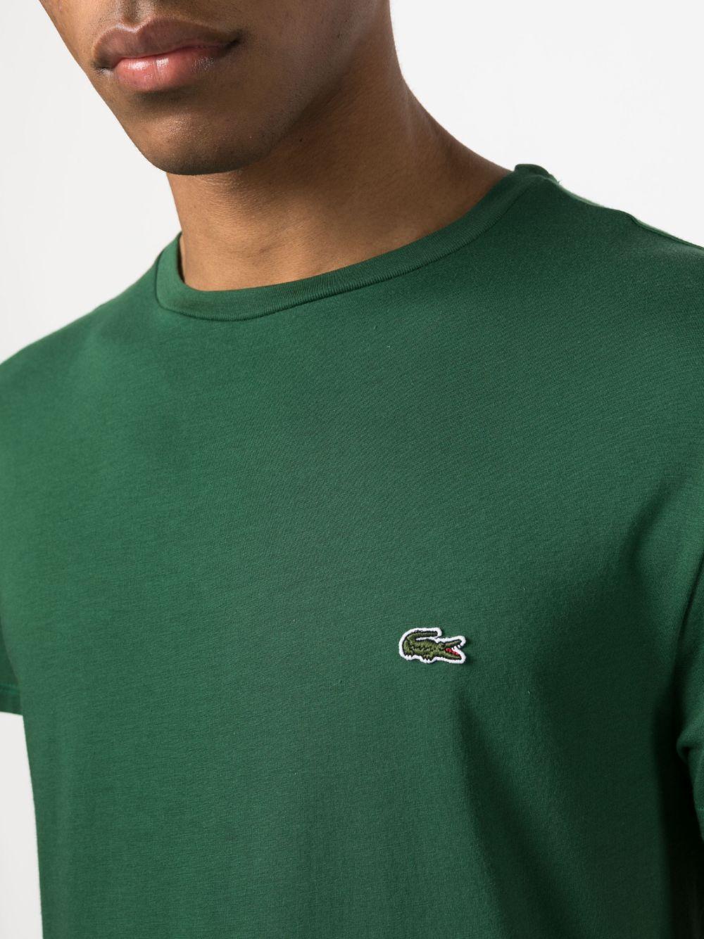 Logo-patch cotton T-shirt<BR/><BR/><BR/> TH6709 132 LACOSTE