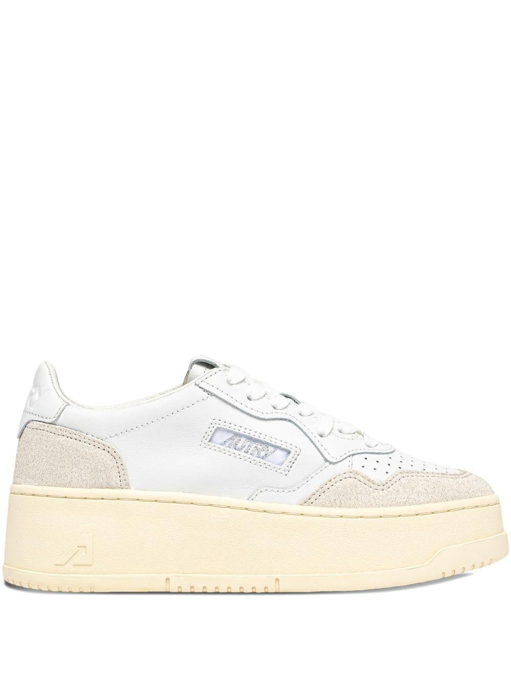 MEDALIST PLATFORM SNEAKERS PTLW PK01WHITE/GREY AUTRY