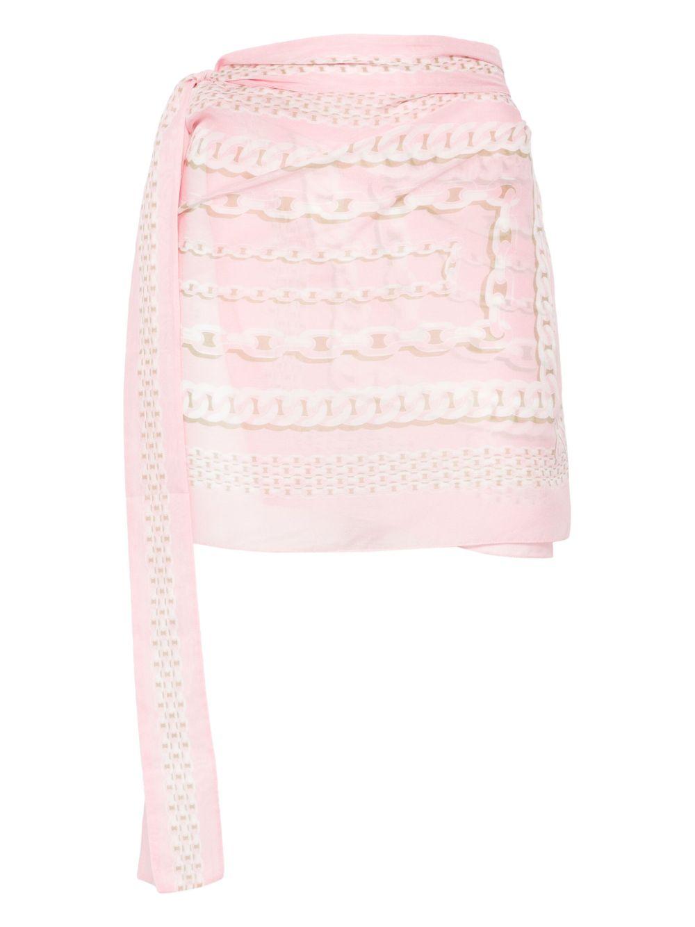 Chain link-print pareo<BR/><BR/><BR/> 1015871 1A136895PC40 VERSACE