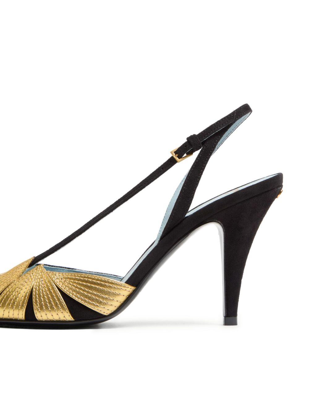 FOLIEFOLIAGE SUEDE SLINGBACK PUMP <BR/> 6W0S0LX2KMN DQL VALENTINO GARAVANI