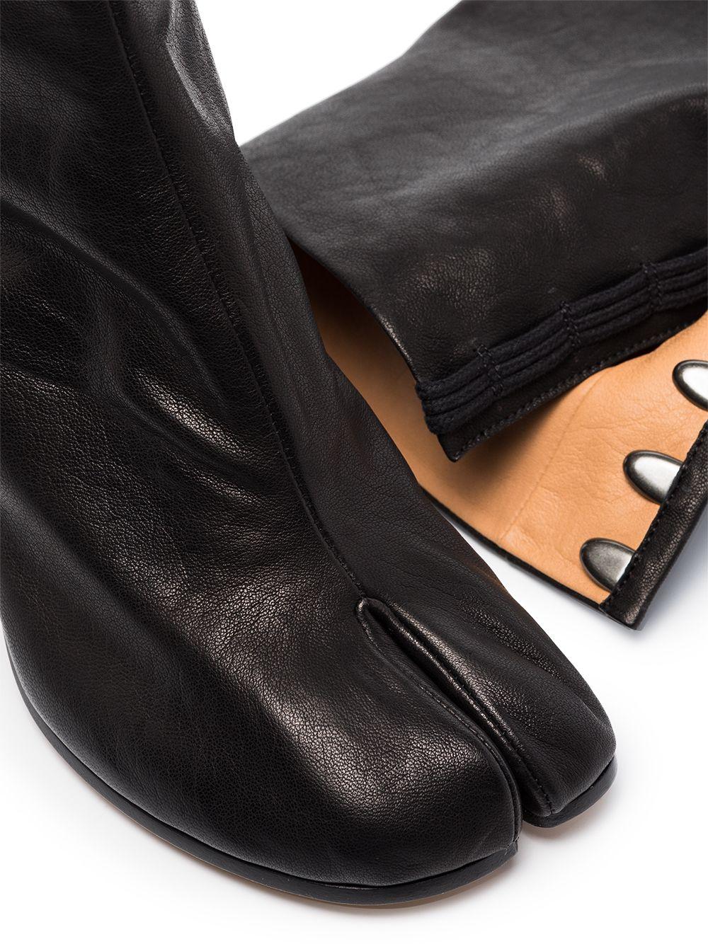Tabi 80mm leather ankle boots<BR/><BR/><BR/> S58WU0260 P3753T8013 MAISON MARGIELA