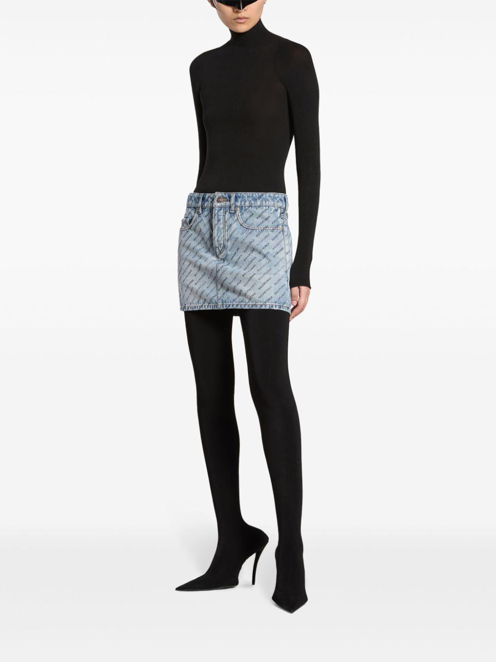 Denim skirt 744972 TQW664141 BALENCIAGA