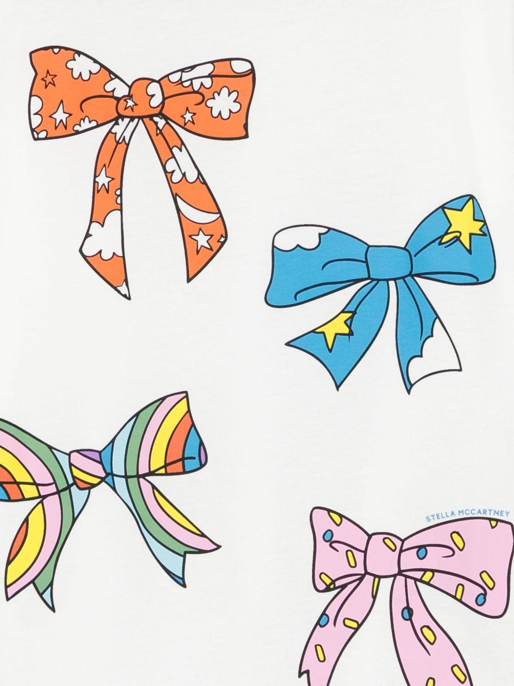 Bow Print T-Shirt TX8D01 Z0434101 STELLA McCARTNEY KIDS