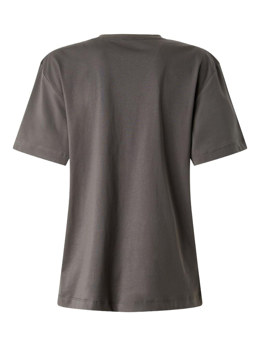 T-shirt with Love lettering in rhinestones 105526 A33FK10 PINKO