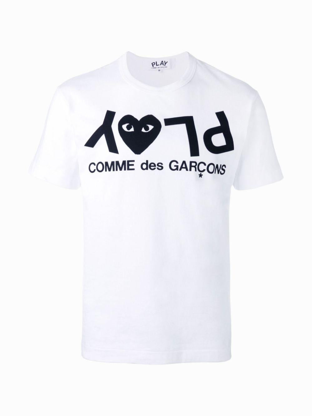t-shirt stampa cuore P1T068 WHITE COMME des GARÇONS PLAY x Converse