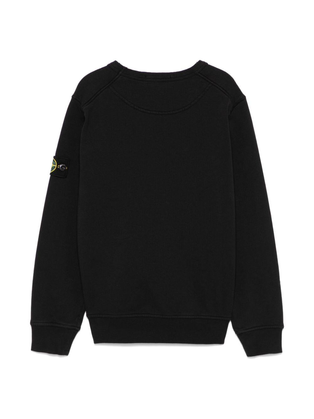 Compass-badge sweatshirt<BR/><BR/><BR/> 61000 11V0029 STONE ISLAND KIDS