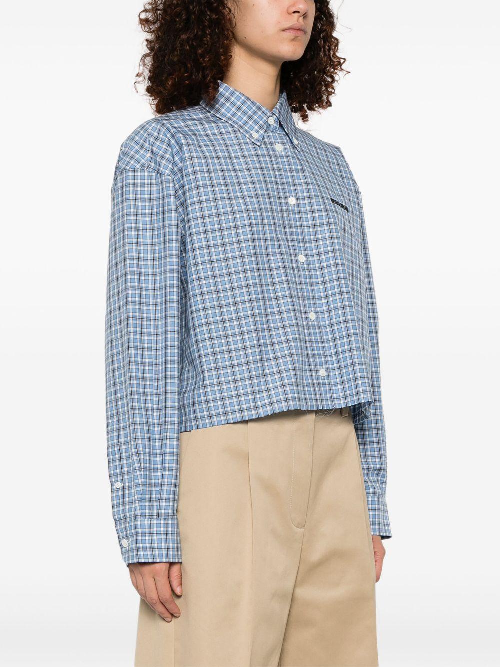 Checked shirt<BR/><BR/><BR/> MK1659 16MKF0QY6 MIU MIU