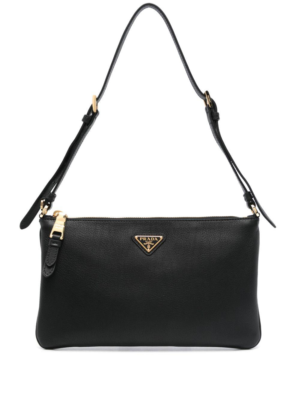 Triangle-logo shoulder bag<BR/><BR/><BR/> 1BC238 2CYSF03BH PRADA