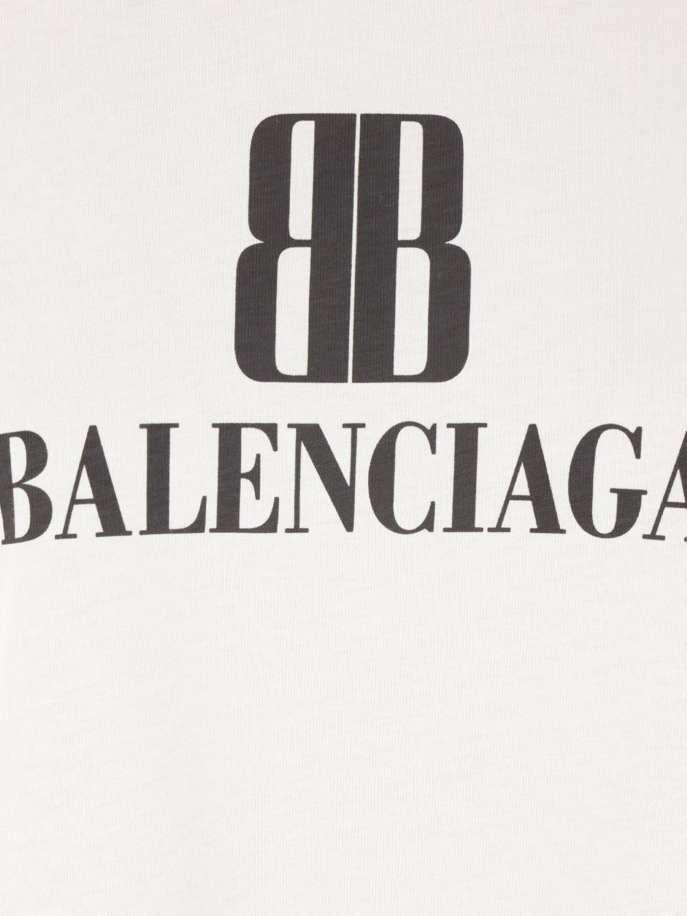Nano Bb Cropped T-shirt 818431 TSVU49012 BALENCIAGA