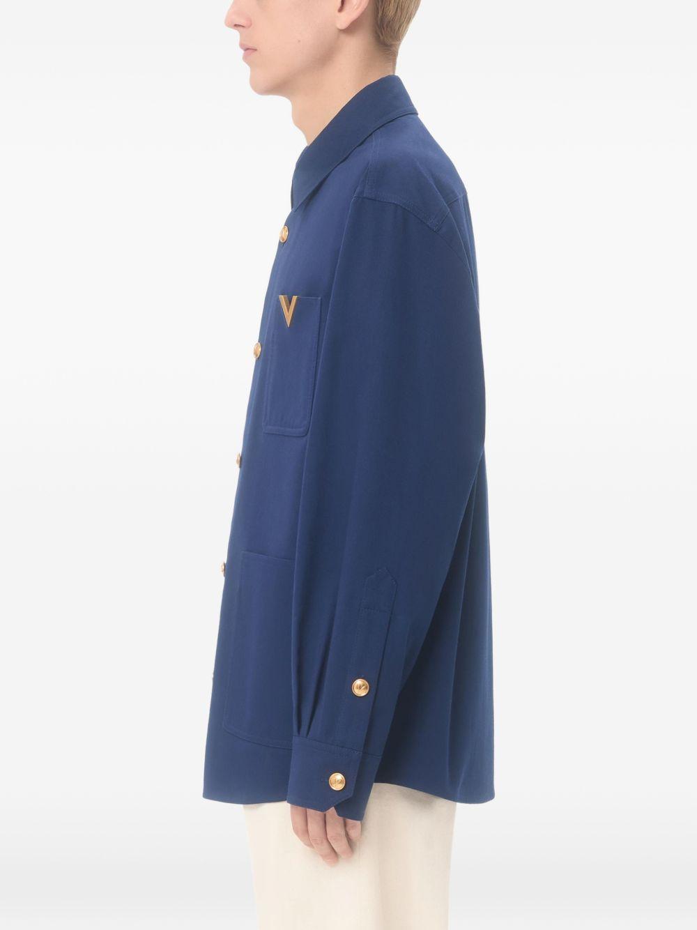 Cotton Gabardine Shirt Jacket 8V3CIO11ALS 788 VALENTINO GARAVANI
