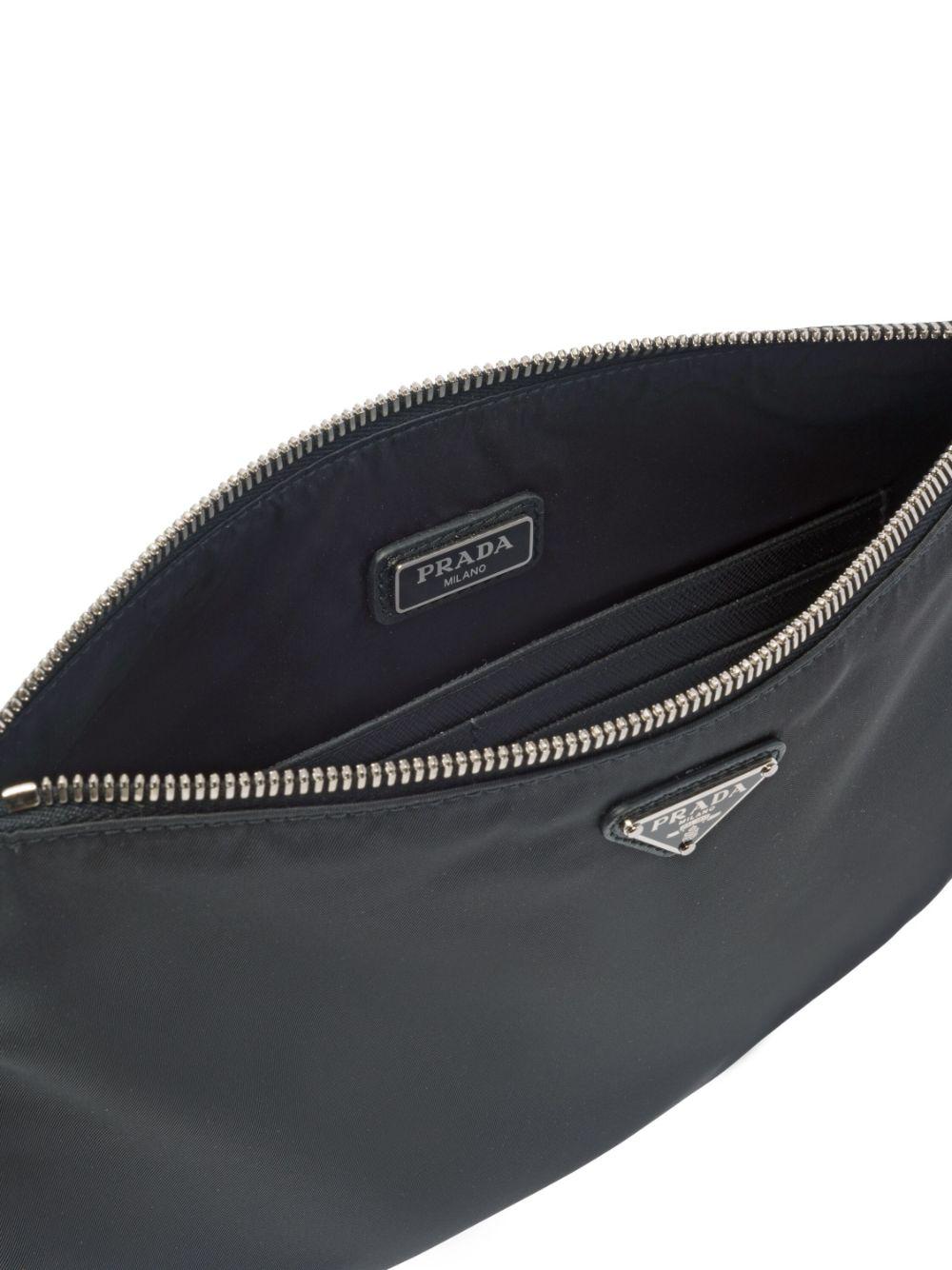 Re-Nylon and Saffiano leather pouch<BR/><BR/><BR/> 2NH006 2DMHF0002 PRADA