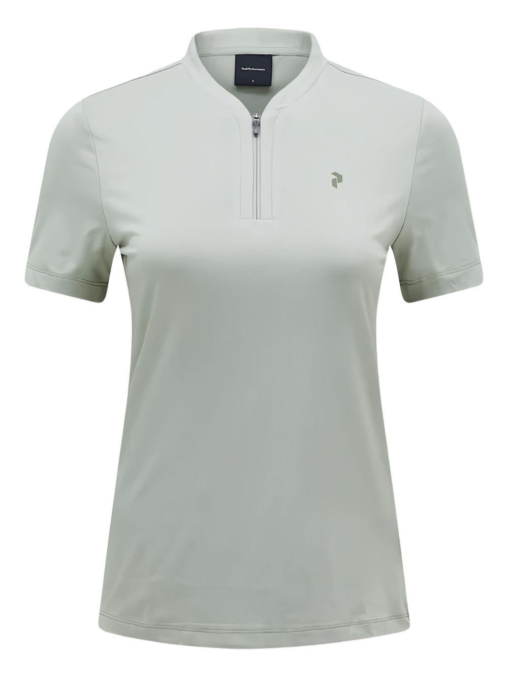 Turf zip shortsleeve top G79496050 LIMIT GREEN PEAK PERFORMANCE