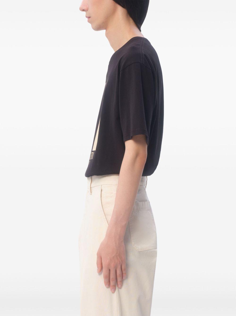 Chez Valentino-print T-shirt<BR/><BR/><BR/> 6V3MG16PAQ9 0NO VALENTINO GARAVANI